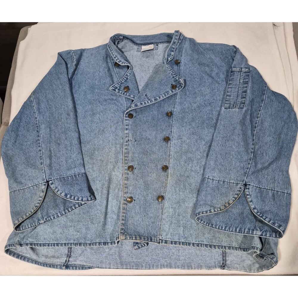 Designs by Phyllis XXXL Acid Wash Denim Jacket  Blue Cotton Vintage